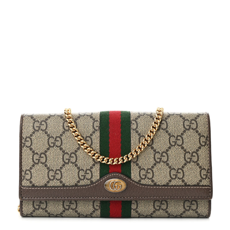 Gucci Gg Supreme Web Ophidia Wallet On