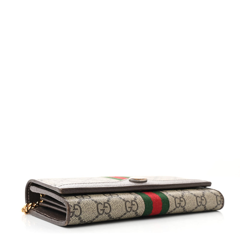 Gucci Gg Supreme Web Ophidia Wallet On