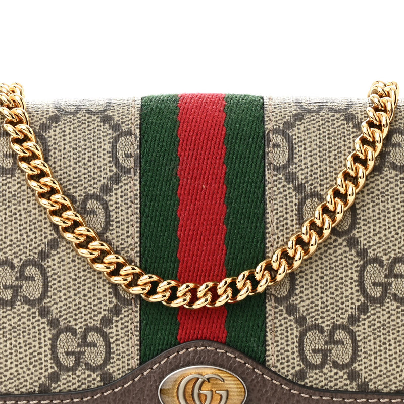 Gucci Gg Supreme Web Ophidia Wallet On