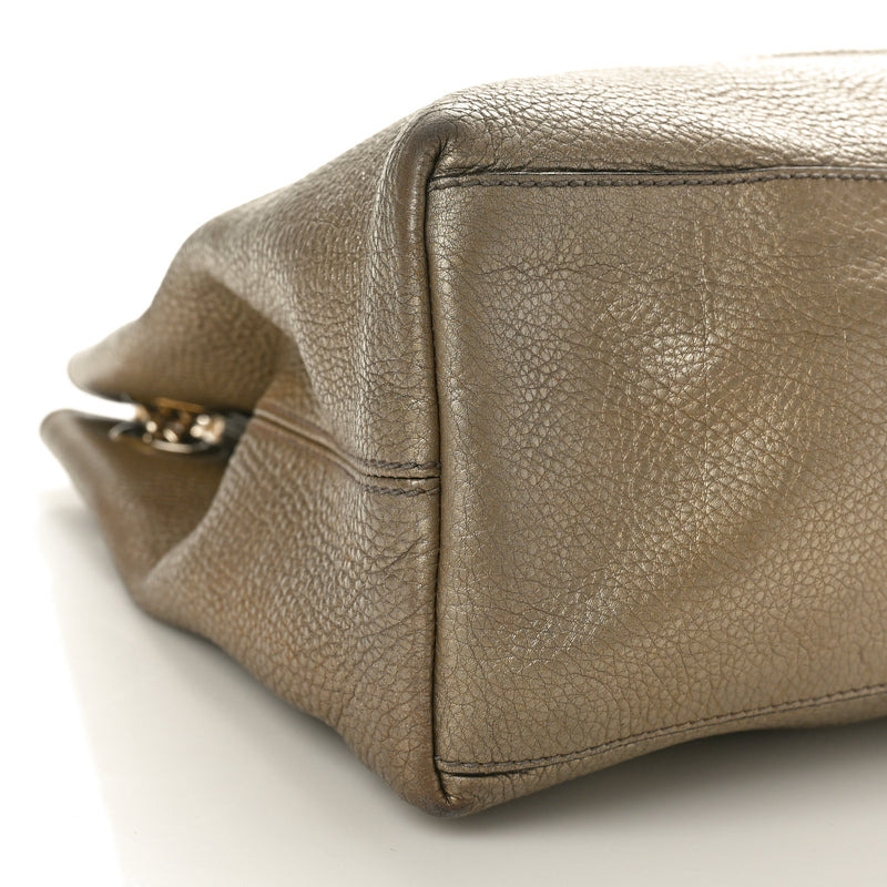 Gucci Metallic Pebbled Calfskin Medium