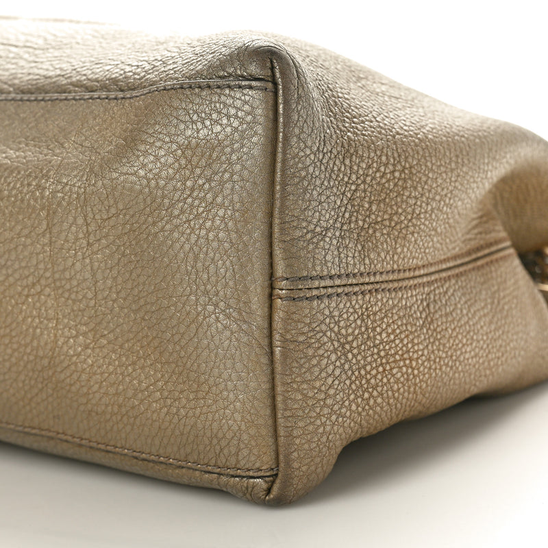 Gucci Metallic Pebbled Calfskin Medium