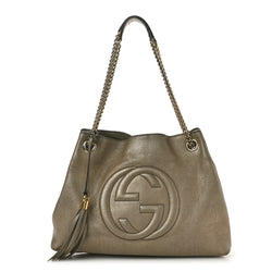 Gucci Metallic Pebbled Calfskin Medium