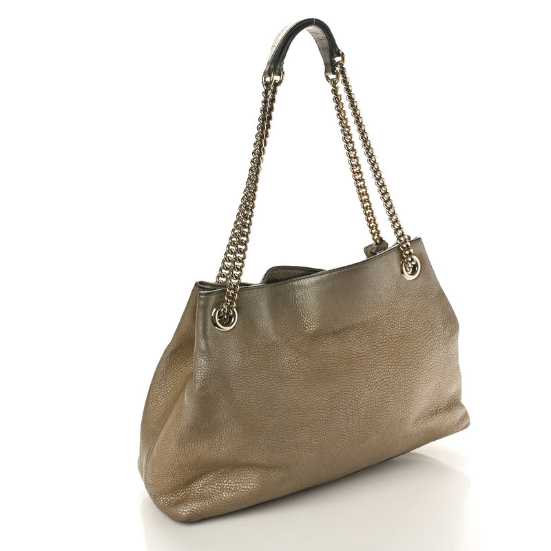 Gucci Metallic Pebbled Calfskin Medium