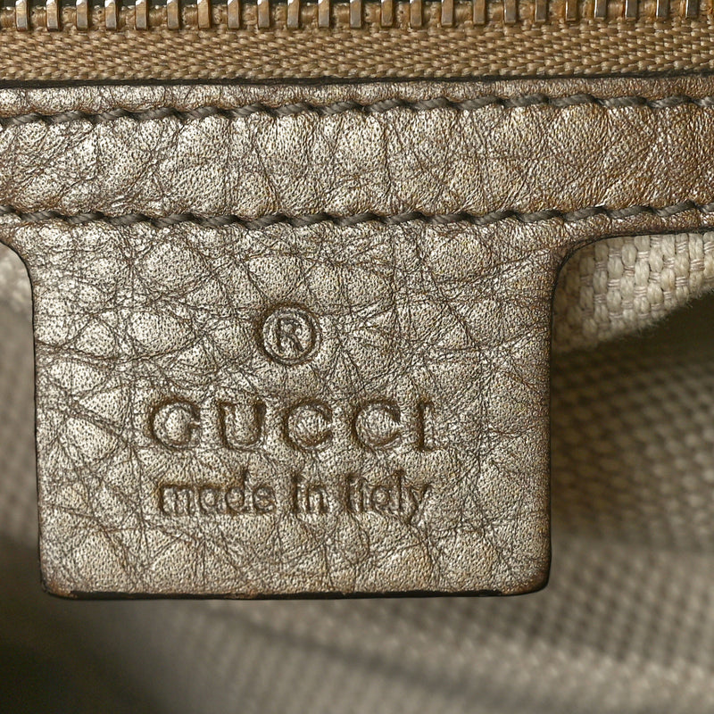 Gucci Metallic Pebbled Calfskin Medium