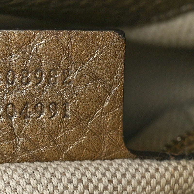Gucci Metallic Pebbled Calfskin Medium