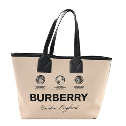 Burberry Cotton Canvas Calfskin Heritage