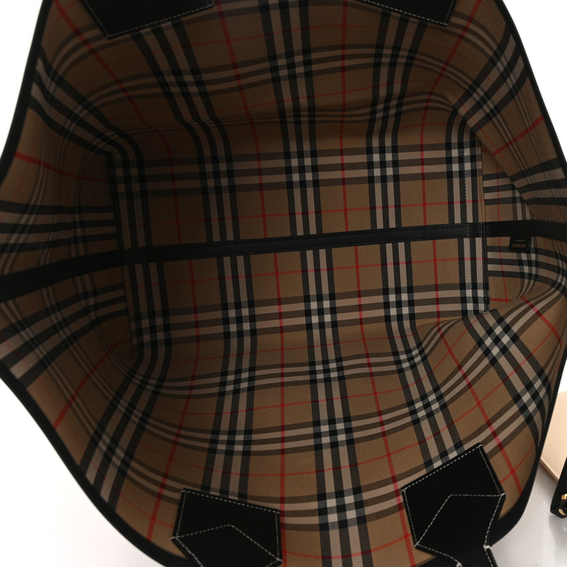 Burberry Cotton Canvas Calfskin Heritage