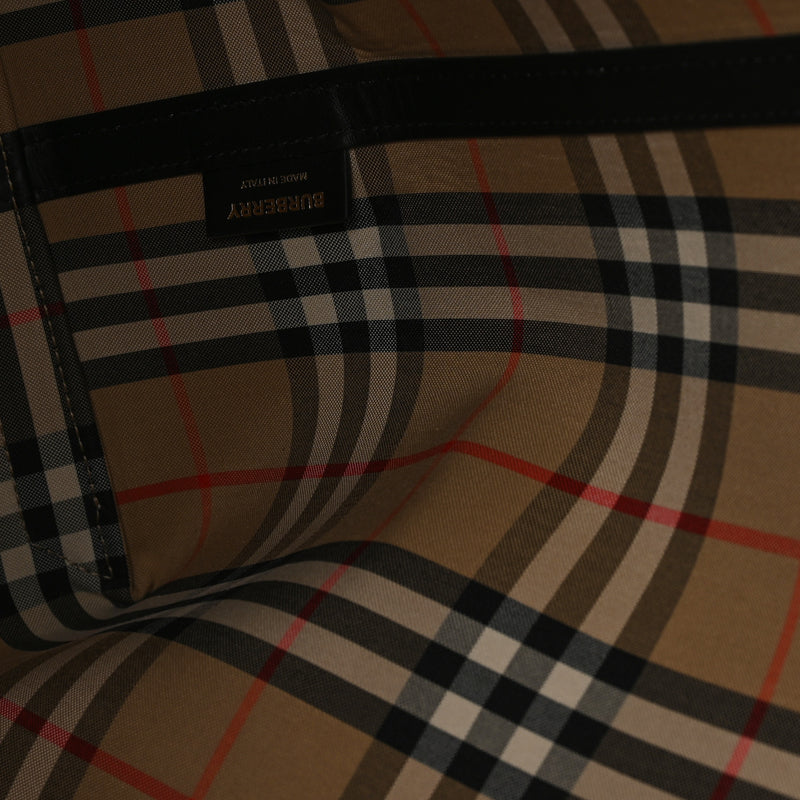 Burberry Cotton Canvas Calfskin Heritage