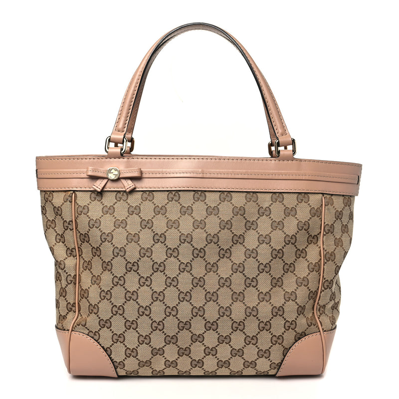 Gucci Web Medium Mayfair Tote Pink