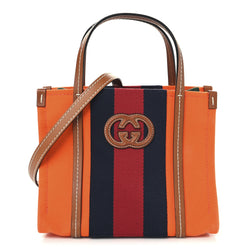 Gucci Canvas Calfskin Web Mini