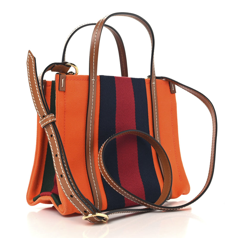Gucci Canvas Calfskin Web Mini