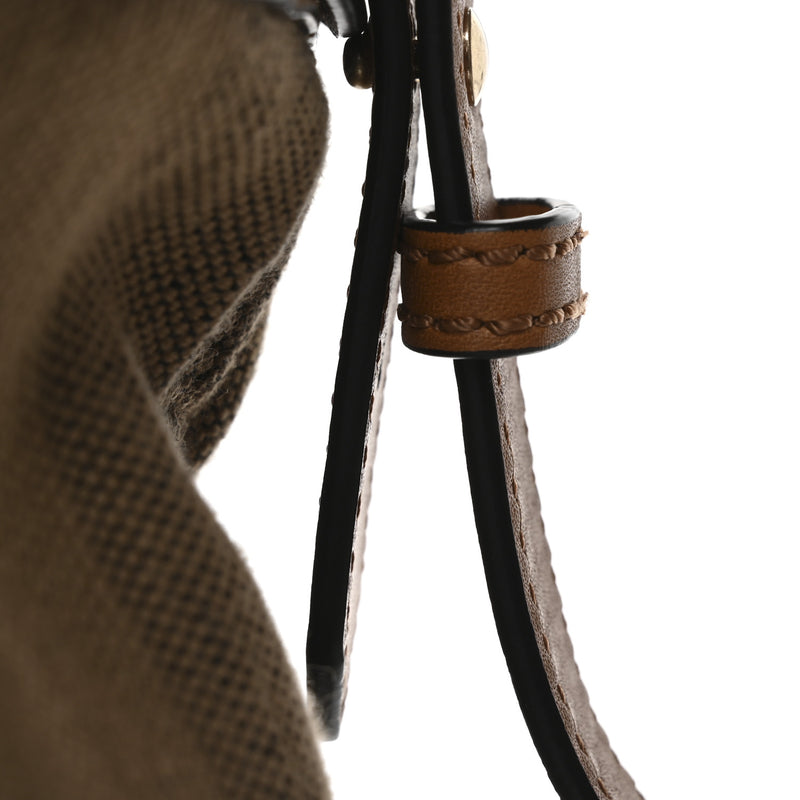 Burberry Grainy Calfskin Canvas Mega