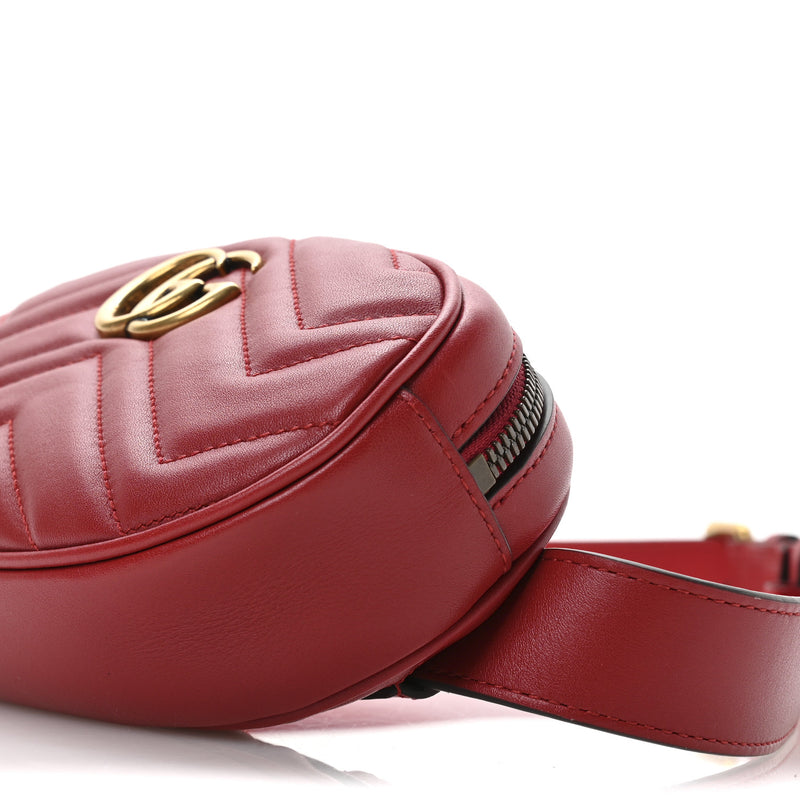 Gucci Calfskin Matelasse Gg Marmont Belt