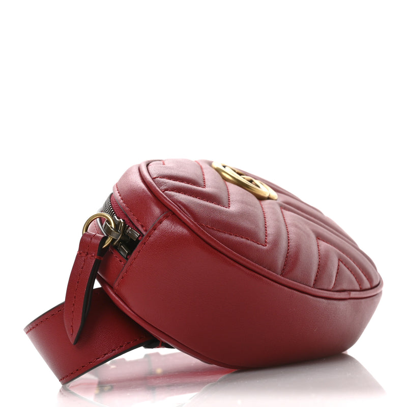 Gucci Calfskin Matelasse Gg Marmont Belt