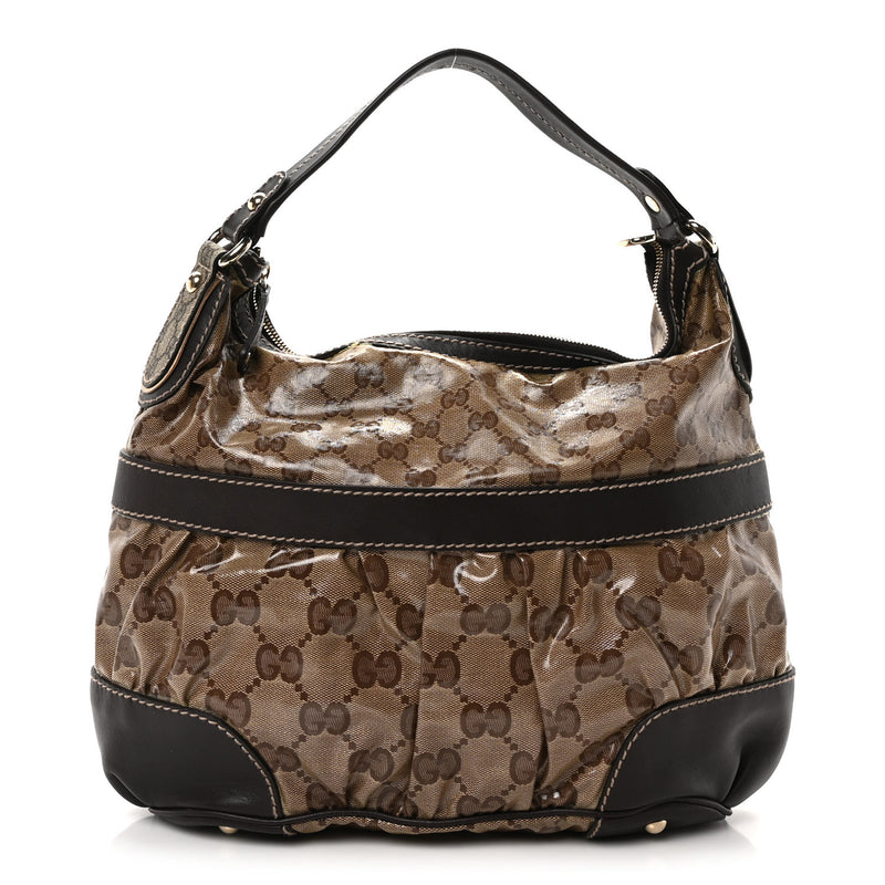 Gucci Crystal Mix Hobo Dark Brown