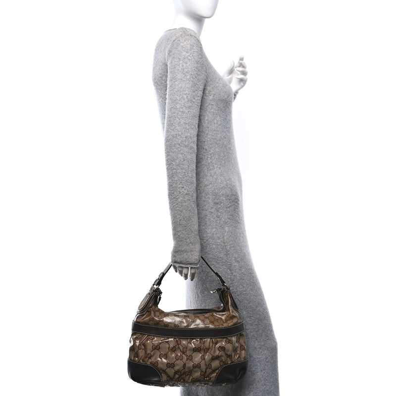 Gucci Crystal Mix Hobo Dark Brown