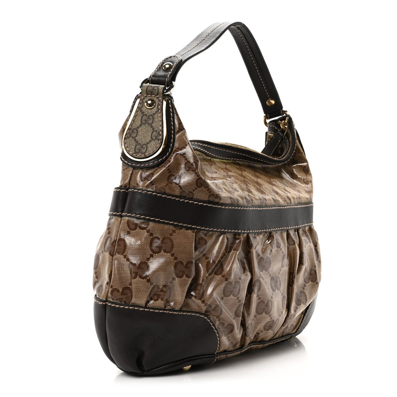 Gucci Crystal Mix Hobo Dark Brown