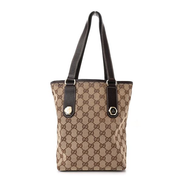 Gucci Small Charmy Tote Dark Brown