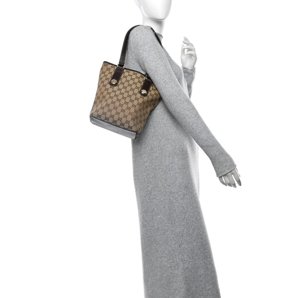 Gucci Small Charmy Tote Dark Brown