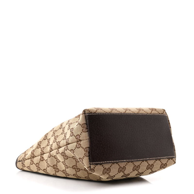 Gucci Small Charmy Tote Dark Brown
