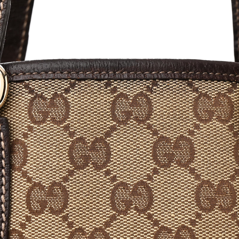 Gucci Small Charmy Tote Dark Brown
