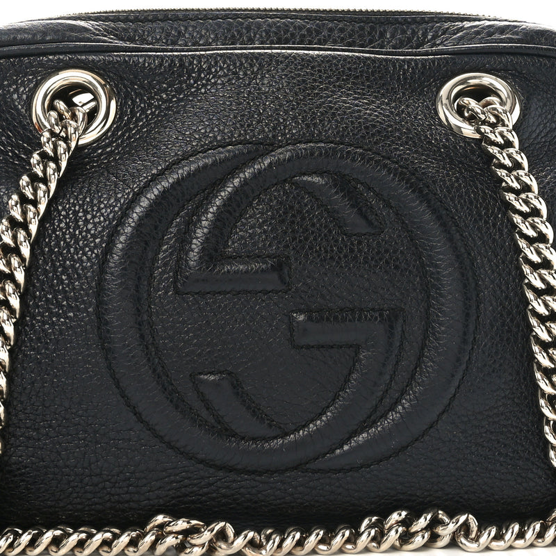 Gucci Pebbled Calfskin Small Soho Bowler