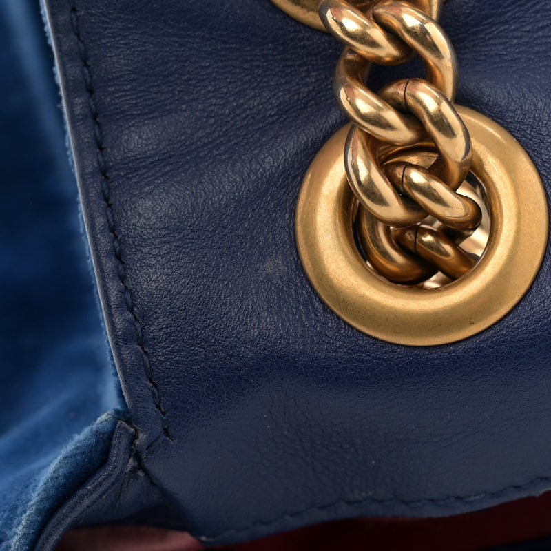 Gucci Velvet Matelasse Medium Gg Marmont