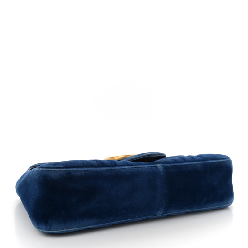Gucci Velvet Matelasse Medium Gg Marmont
