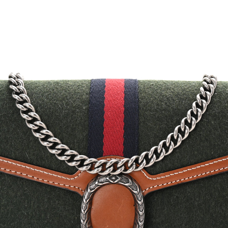 Gucci Loden Fabric Cuoio Harness Web