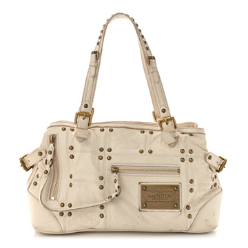 Louis Vuitton Lambskin Riveting White