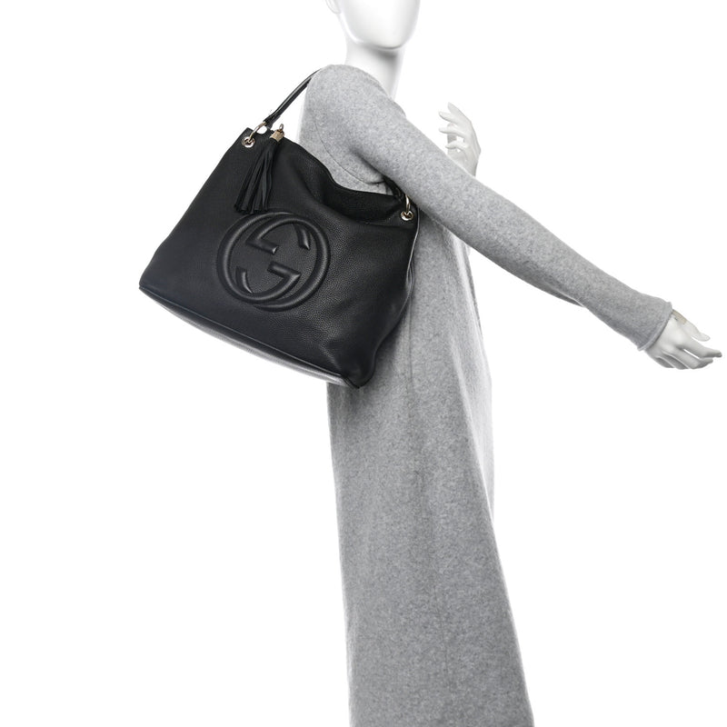 Gucci Pebbled Calfskin Large Soho Hobo