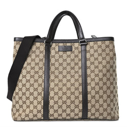 Gucci Gg Large Joy Tote Bag Dark Brown