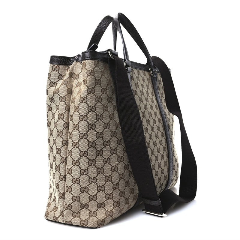 Gucci Gg Large Joy Tote Bag Dark Brown