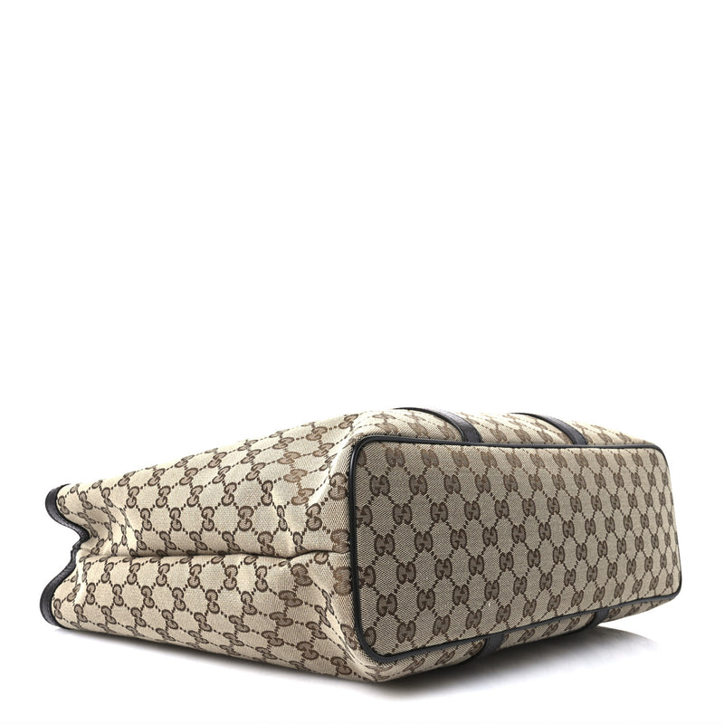 Gucci Gg Large Joy Tote Bag Dark Brown