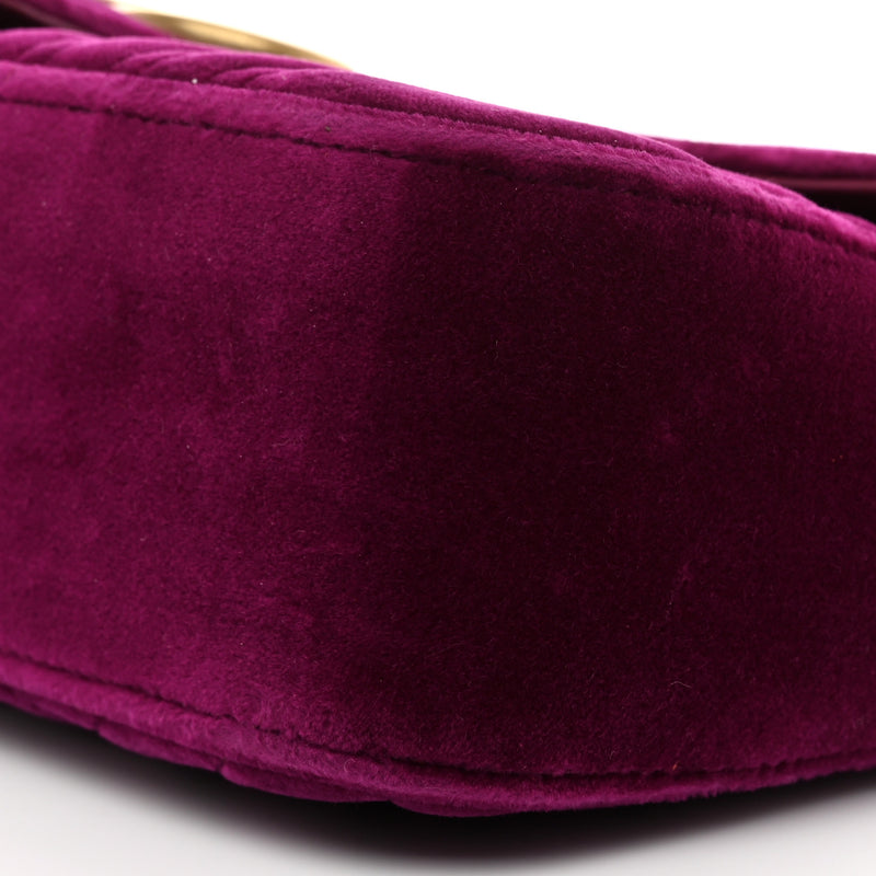 Gucci Velvet Matelasse Small Gg Marmont