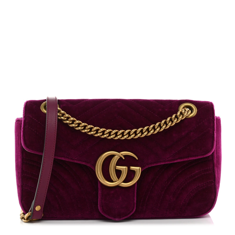 Gucci Velvet Matelasse Small Gg Marmont