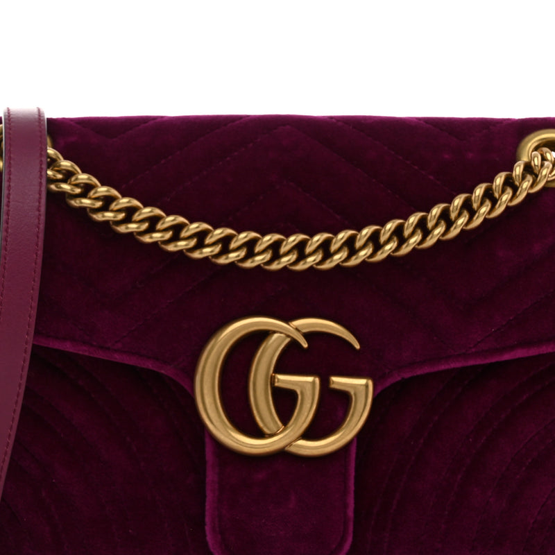 Gucci Velvet Matelasse Small Gg Marmont