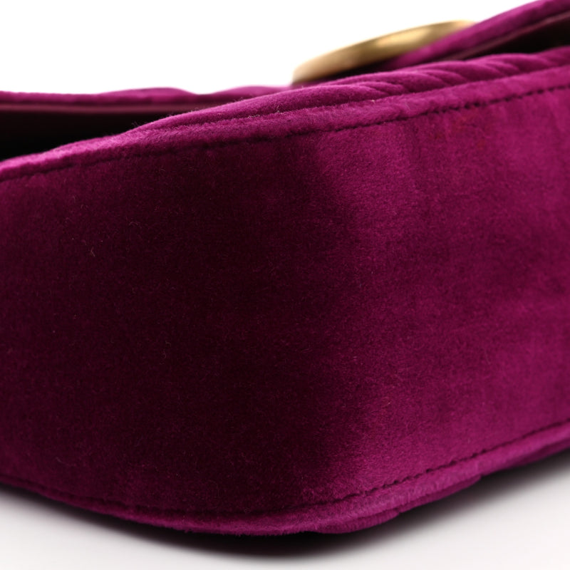 Gucci Velvet Matelasse Small Gg Marmont