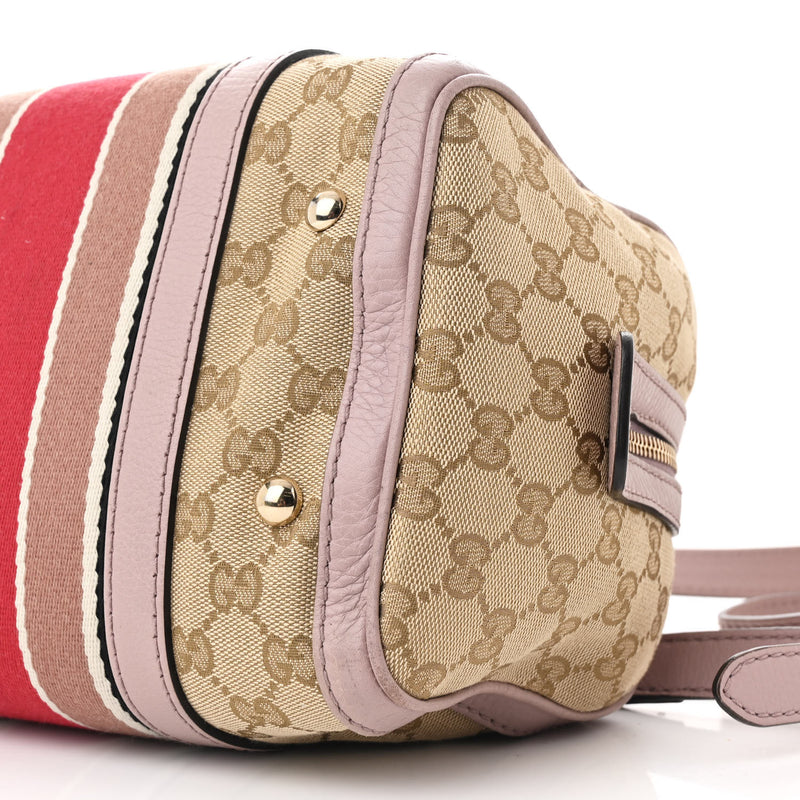 Gucci Vintage Web Small Boston Lilac