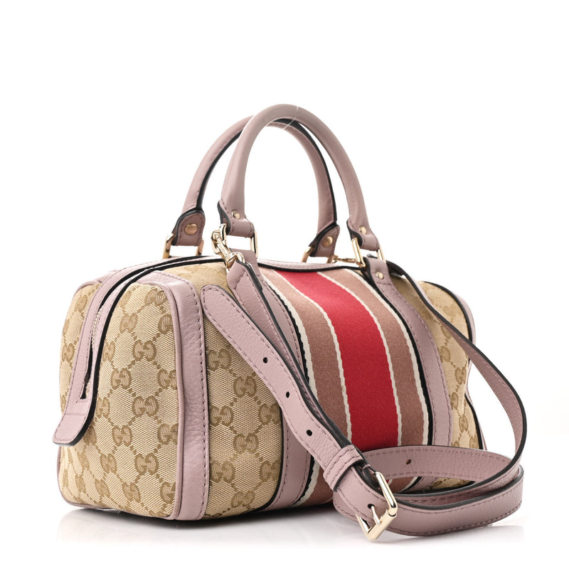 Gucci Vintage Web Small Boston Lilac