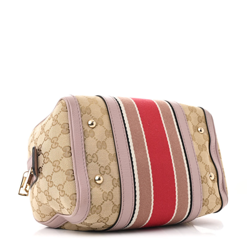 Gucci Vintage Web Small Boston Lilac