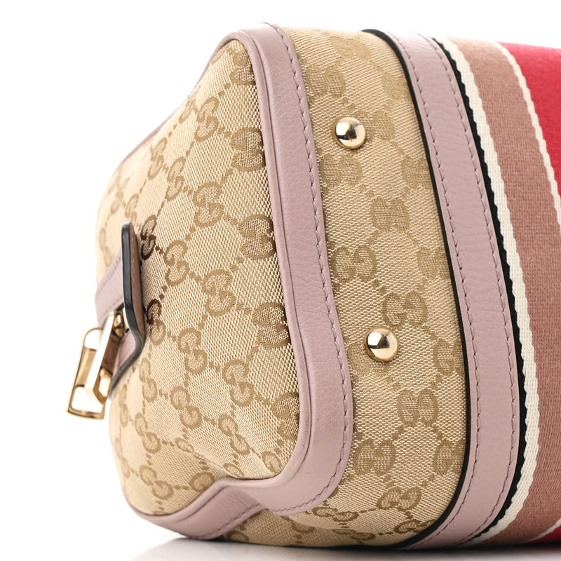 Gucci Vintage Web Small Boston Lilac
