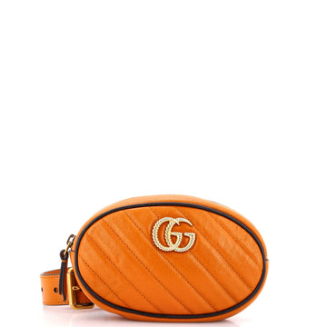 Gg Marmont Belt Bag Diagonal Quilted