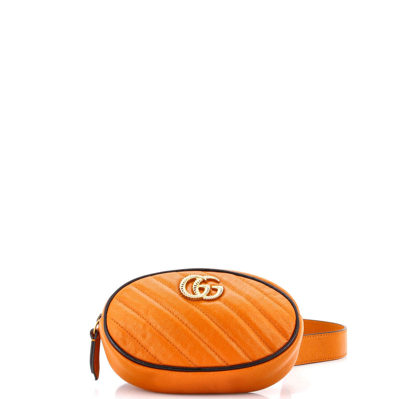 Gg Marmont Belt Bag Diagonal Quilted