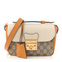 Gucci Gg Supreme Calfskin Mini Padlock