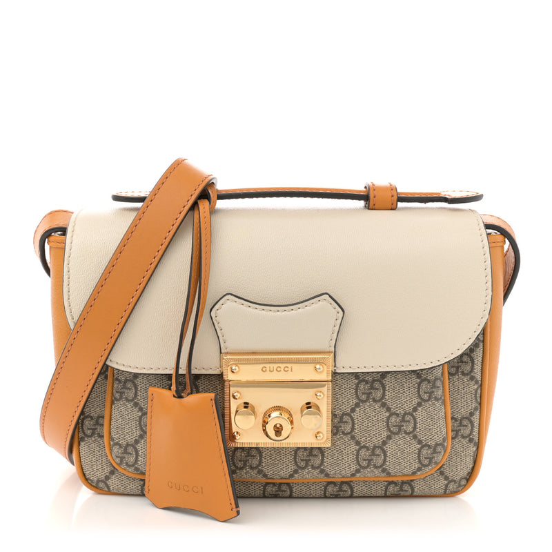 Gucci Gg Supreme Calfskin Mini Padlock