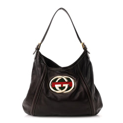 Gucci Calfskin Medium Britt Tote Dark