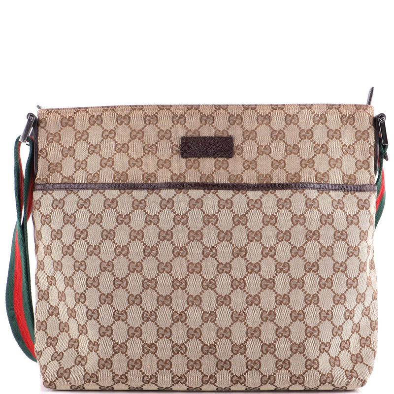 Front Pocket Web Messenger Gg Canvas