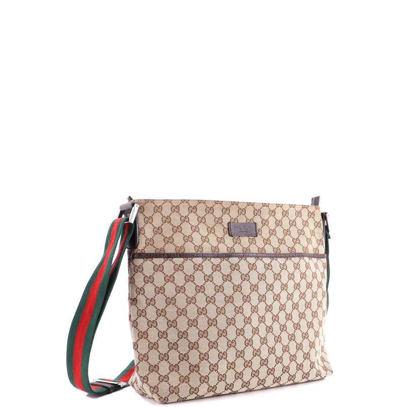 Front Pocket Web Messenger Gg Canvas