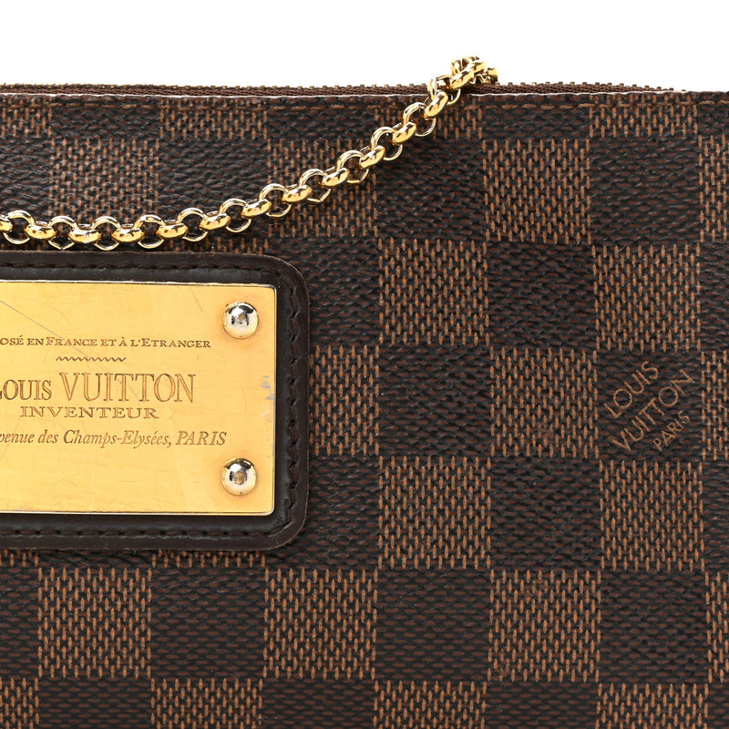 Louis Vuitton Damier Ebene Eva Clutch